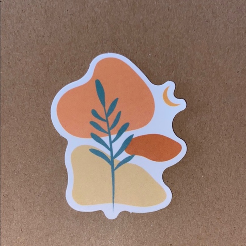 🌈20/$5🌈 Abstract Orange and Yellow Sticker